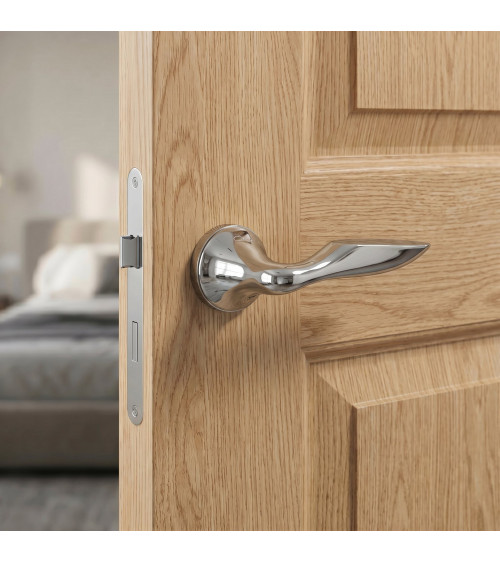 Poignée de porte chrome poli DOUCE poignée design