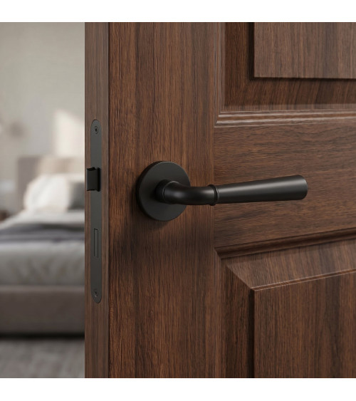 Poignée de porte sur plaque ronde MARIGOLD poignée design couleur 5