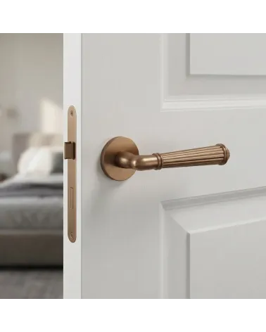 Poignée de porte ARIDA Marron Clair | Millapoignées