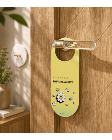 Accroche-porte recto-verso Sieste & Sourire