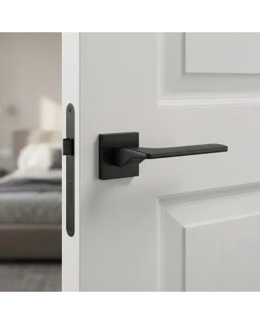 Poignée de Porte Noire Intemporelle et Robuste - Modèle SEMPRE