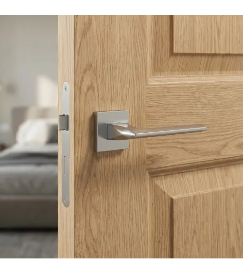 Poignée de porte chrome satiné EVER  poignée design