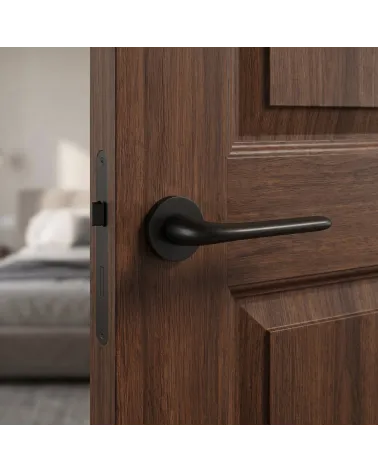Poignée de Porte Noire Chic au raffinement épuré - Modèle AZALIA