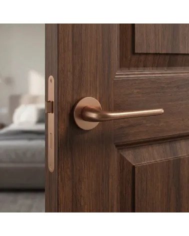 Poignée de Porte sur Plaque Ronde au cachet unique - Modèle AZALIA