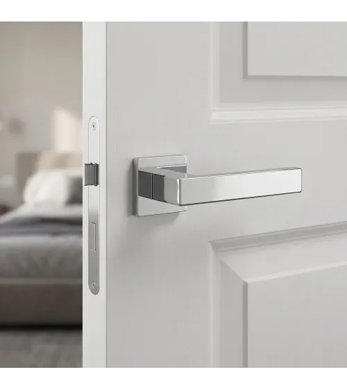 Poignée de porte chrome poli PINA poignée design