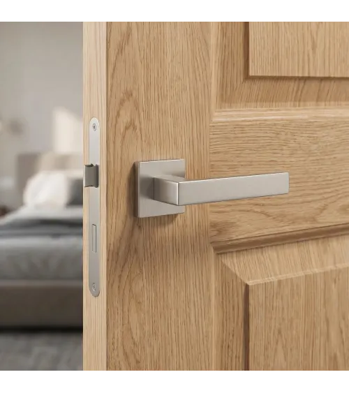 Poignée de porte nickel satiné PINA poignée design
