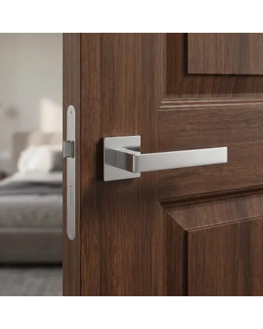 Poignée de Porte sur Plaque Carrée pour une déco géométrique - ALISSO