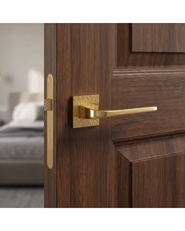 Poignée de porte or poli TUPAI 4007-T3 design élégant - MillaPoignées