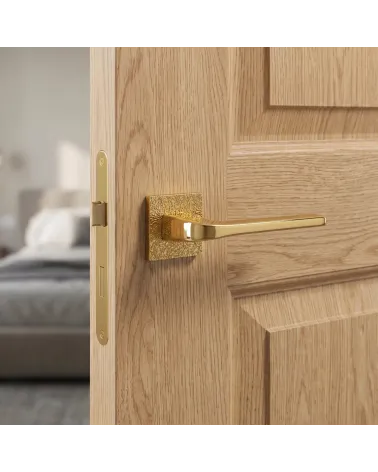 Poignée de porte or poli TUPAI 4007-T3 design élégant - MillaPoignées