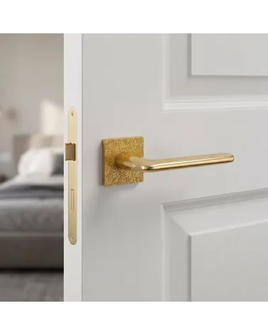 Poignée de Porte Or Poli Élégante et Robuste - Modèle TUPAI 4165-T3
