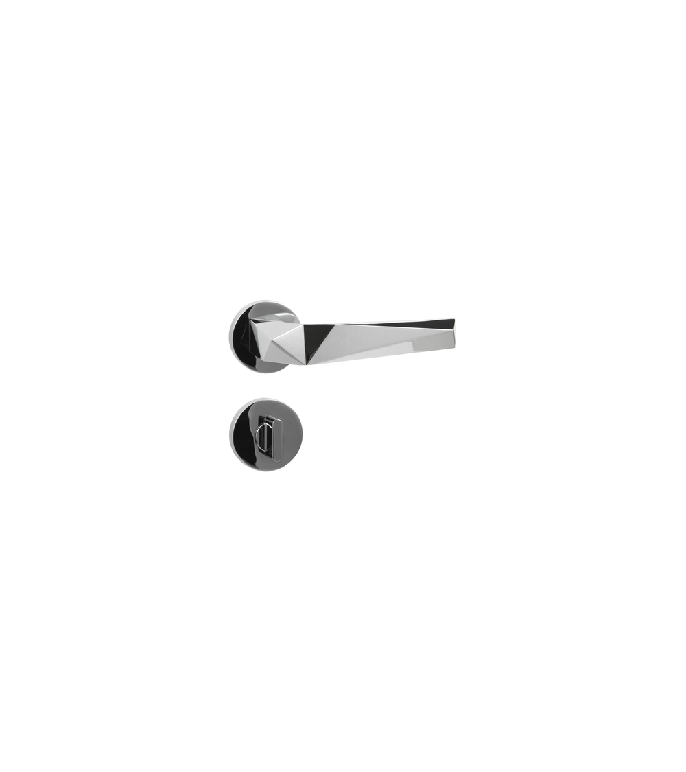 interior design handle in a contemporary style cut like a diamond