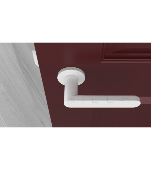 Poignée de porte coloris blanche ALORA poignée design