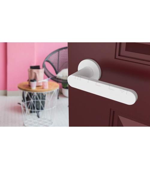 Poignée de porte coloris blanche ALORA poignée design