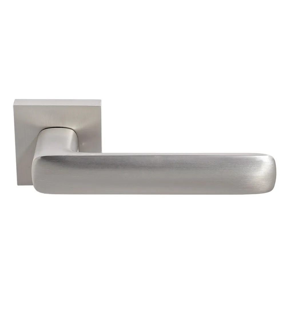 Poignée de porte Écir en zamak finition nickel satiné