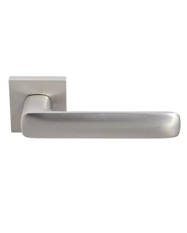 Poignée de porte Écir en zamak finition nickel satiné