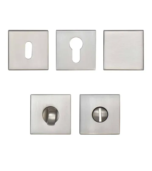 Poignée de porte Écir en zamak finition nickel satiné