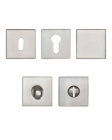 Poignée de porte Écir en zamak finition nickel satiné