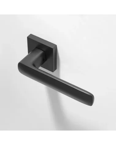 Poignée de porte Écir en zamak finition noire
