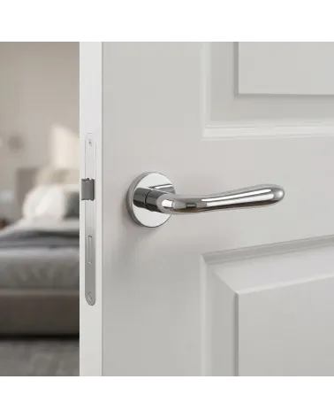 Poignée de Porte Chrome Poli Chic et Étincelante - Modèle TUPAI 294