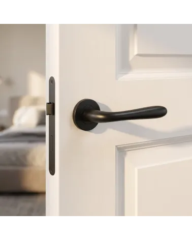 Poignée de Porte Noire Raffinée et Polyvalente - Modèle TUPAI 294