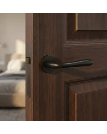 Poignée de Porte Noire Raffinée et Polyvalente - Modèle TUPAI 294