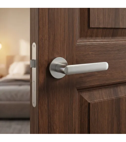 Poignée de porte chrome satiné ALORA poignée design