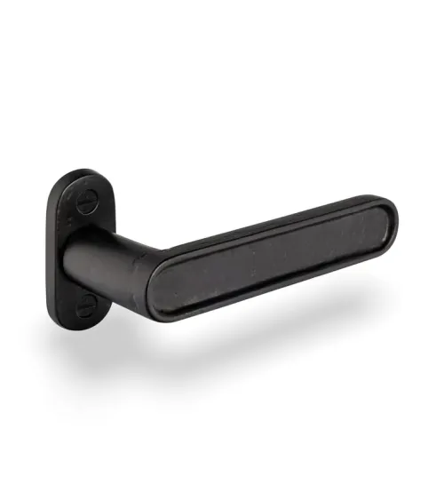 Poignée de porte en fer noir