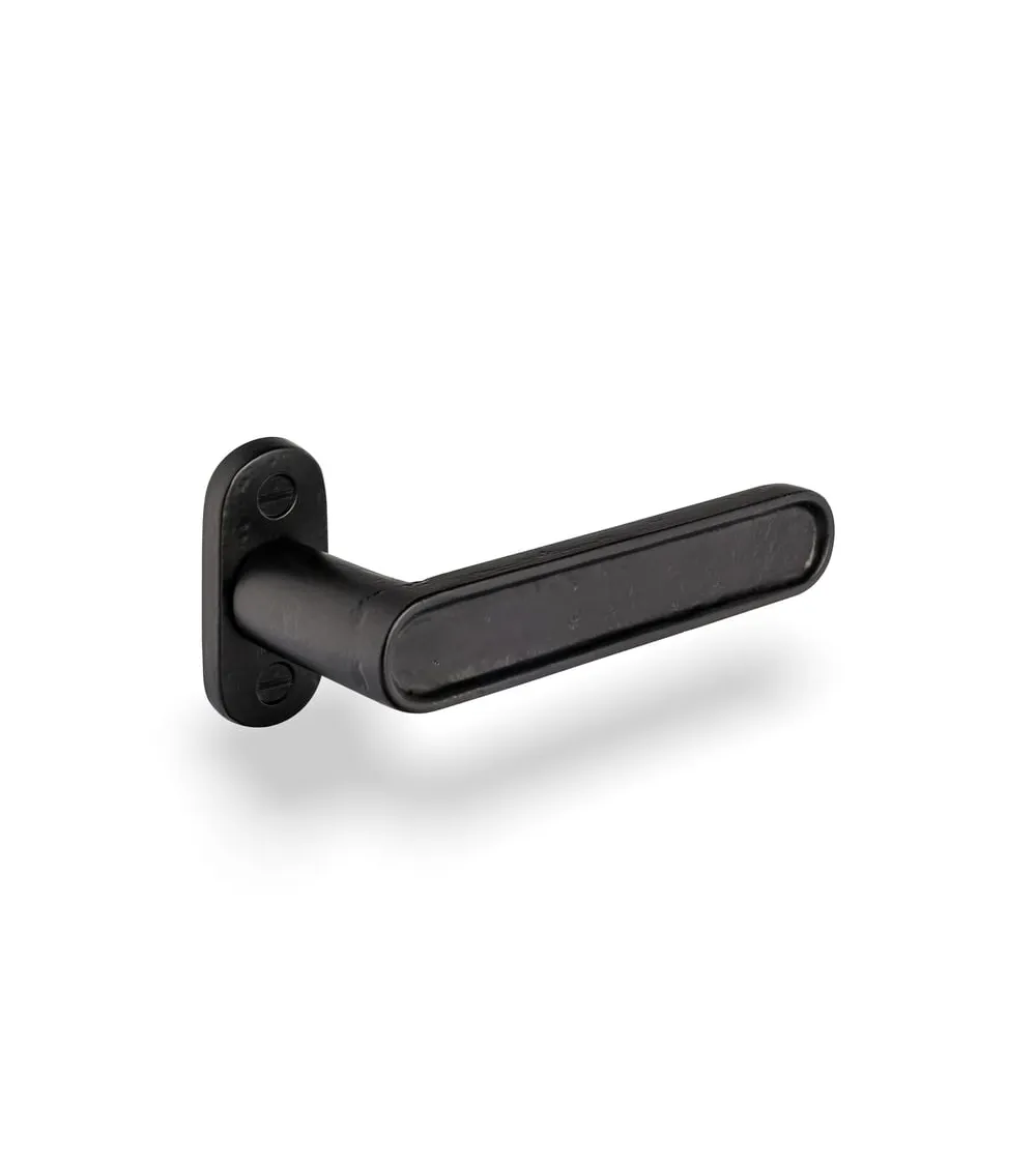 Poignée de porte en fer noir