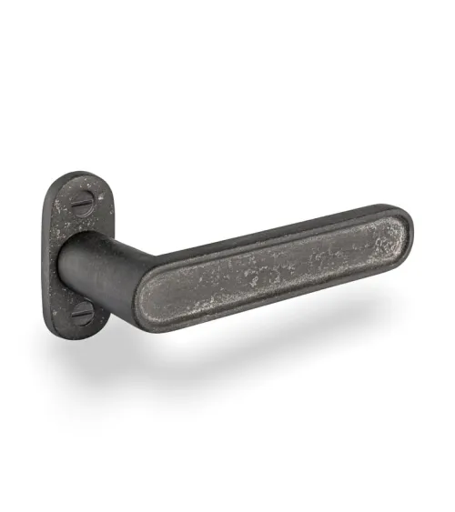 Poignée de porte en fer noir