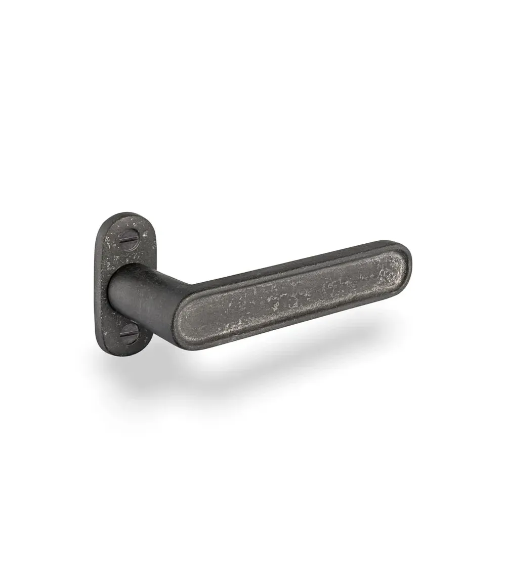 Poignée de porte en fer noir
