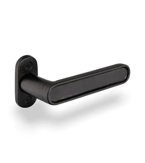 Poignée de porte en fer noir