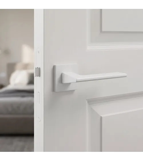 Poignée de porte blanche Shark