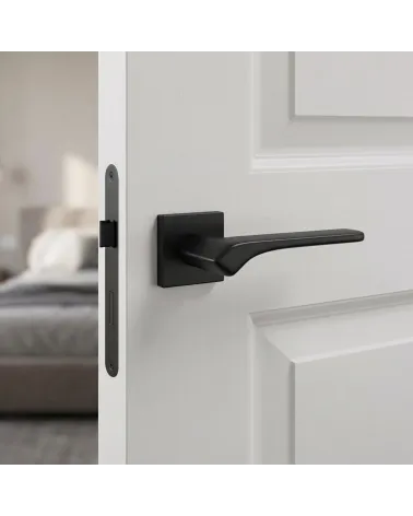 Poignée de Porte Noire au charme intemporel - Modèle BERGERIA