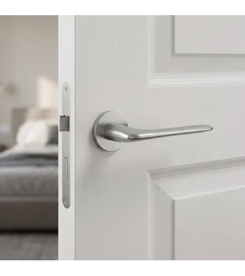 Poignée de porte chrome brossé VIOLA poignée design