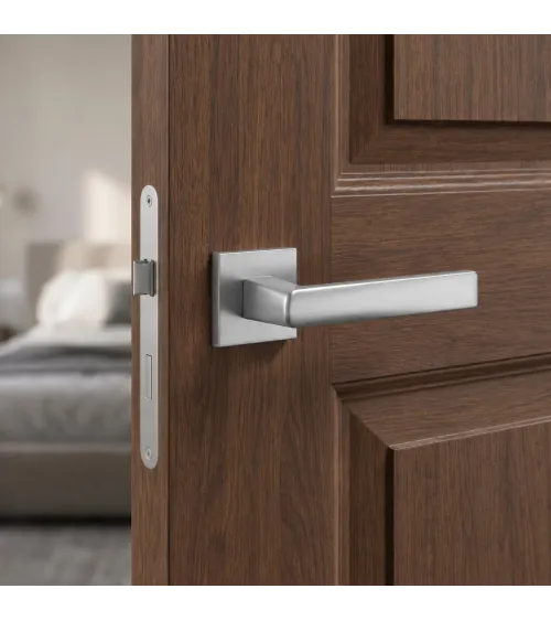 Poignée de porte chrome satiné ADANA poignée design