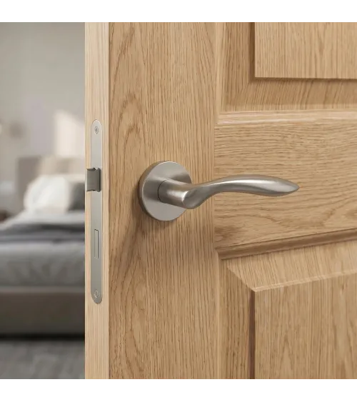 Poignée de porte STILE PULIA en aluminium nickel