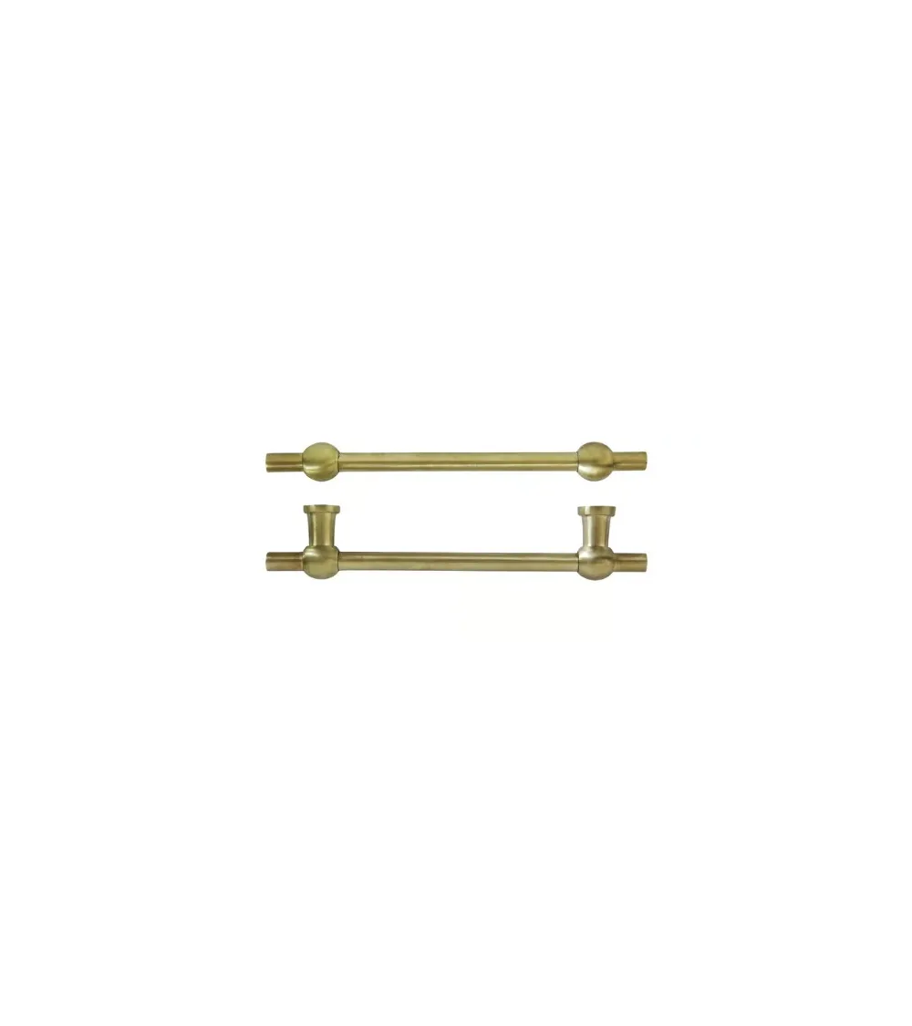 Poignée de meuble COMCDF 128 mm – Laiton brossé | MillaPoignees