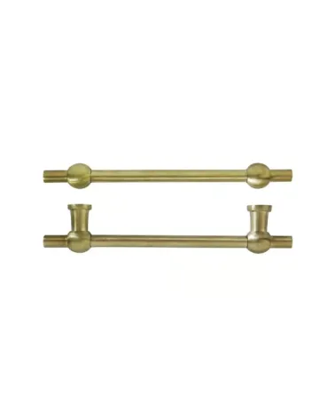 Poignée de meuble COMCDF 128 mm – Laiton brossé | MillaPoignees