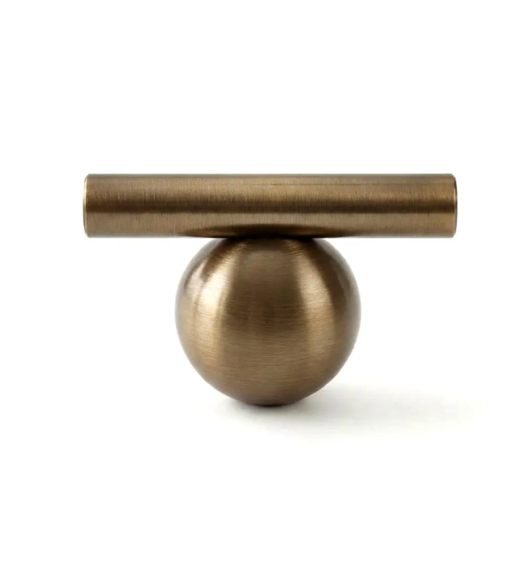 Bouton de meuble en laiton finition brun modèle 04 | MillaPoignees