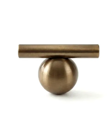 Bouton de meuble en laiton finition brun modèle 04 | MillaPoignees