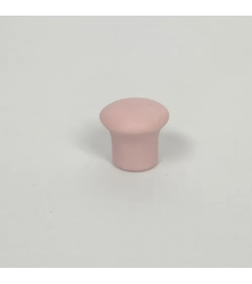 Bouton de meuble en porcelaine mat rose pâle, taille XS – Anne Black