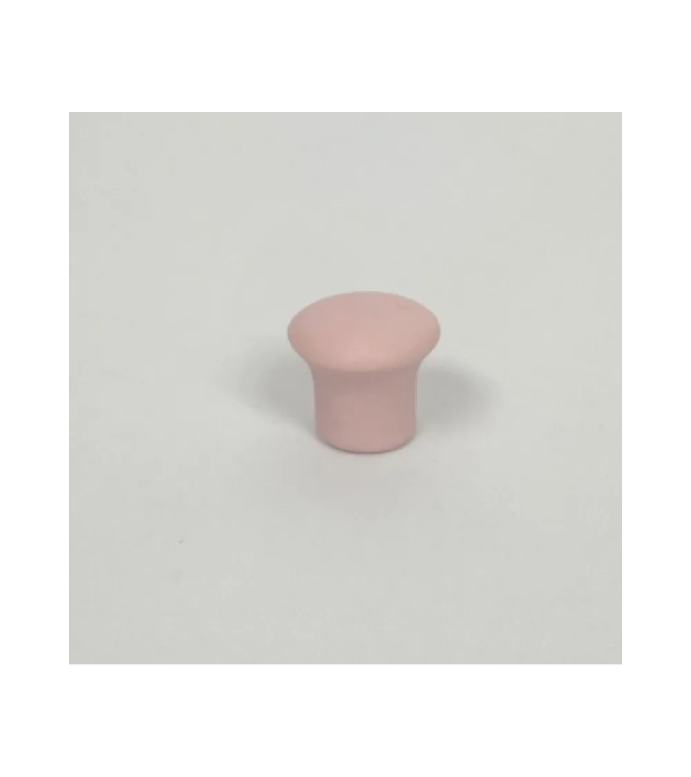 Patère murale en porcelaine mate rose pâle, taille XS – Anne Black