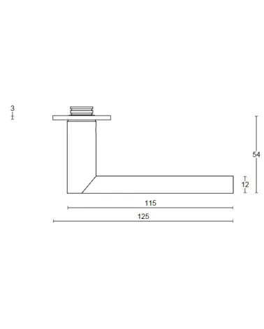 Poignée Formani ARC sur plaque | MillaPoignees