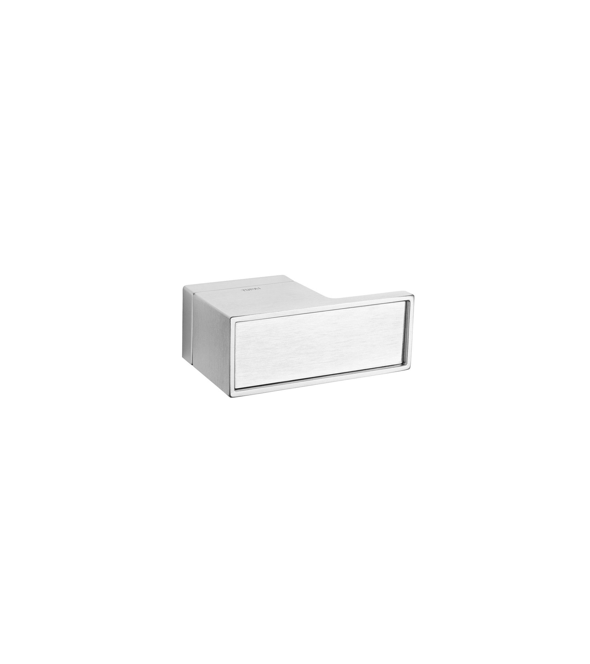 original square brushed chrome coloured Tupai Portugal designer door knob