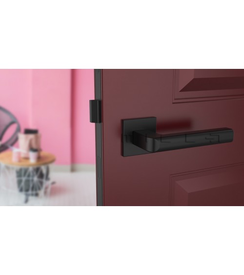 Poignée de porte noire SALICE quincaillerie design