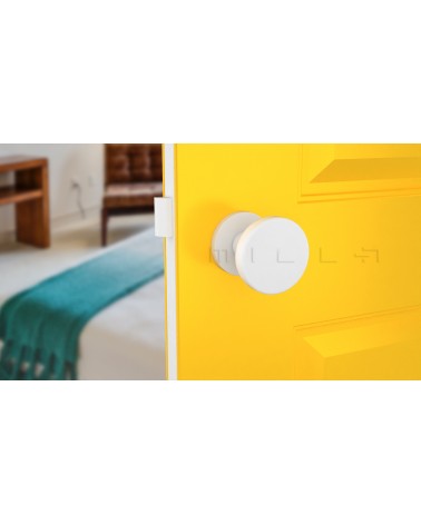 Bouton de porte Blanc MESA Rond mobile -  poignée design