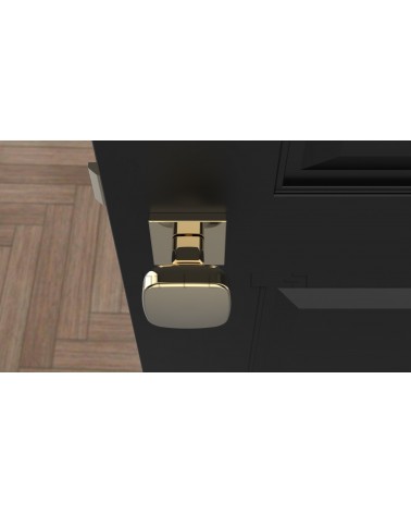 Bouton de porte Or KIAMA carré -  poignée design
