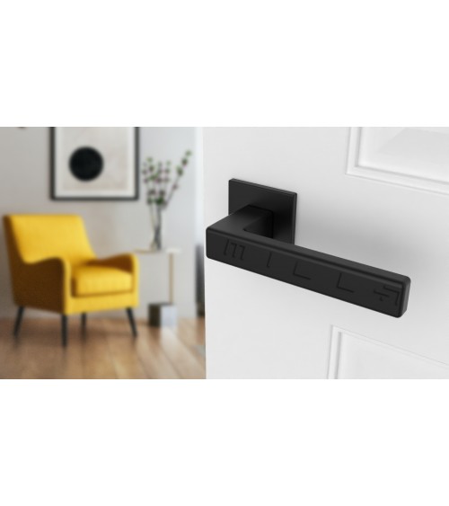 Poignée de porte perle noire TILLIA porte intérieure design