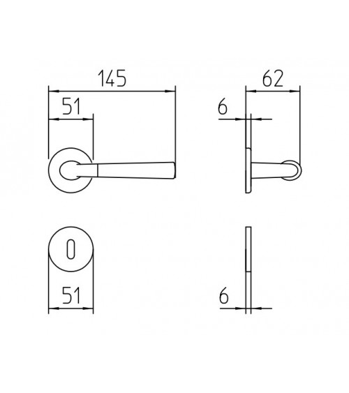 Poignée de porte Mandelli Start poignée design couleur 2