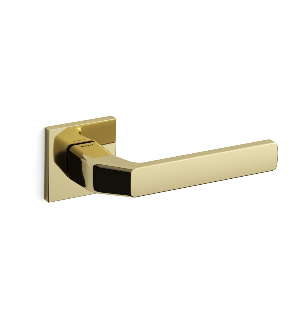 Poignée de porte or poli Mandelli Fenix quincaillerie design